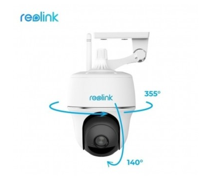 Reolink Argus PT 2 MP Wireless Pan Tilt Solar Powered Wifi Security Camera - White - Zoom Image 4