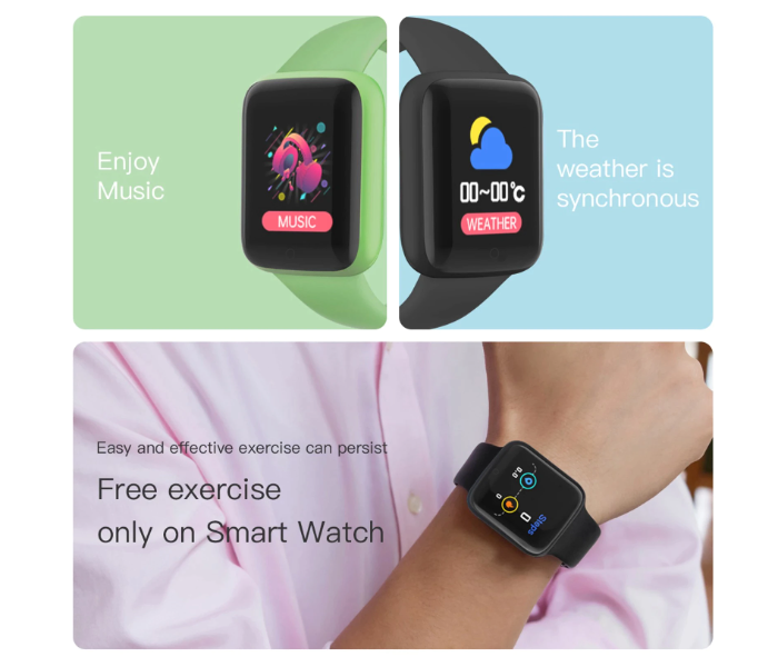 Macaron Sports Smart Watch with Fitness Message Reminder - Pink  - Zoom Image 4