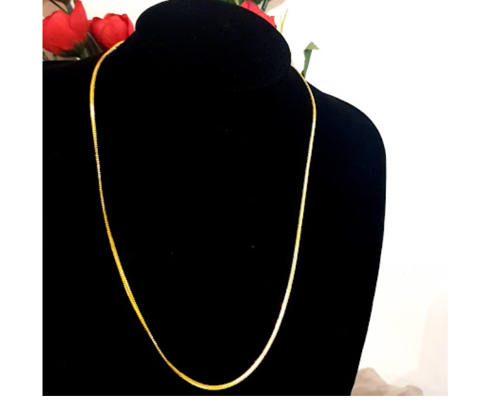 Strabella NC1-28 Beautiful Gold Plated Balled Necklace for Women - Golden - Zoom Image