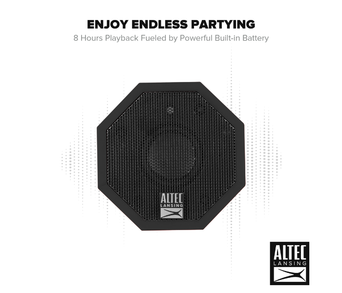 Altec Lansing IMW376-BLK-WG The Solo Rugged Bluetooth Speaker - Black - Zoom Image 3