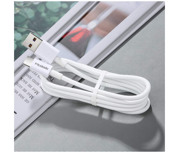 Mcdodo CA-6380 1m Element Series 5A Type-C Cable - White - Zoom Image 3