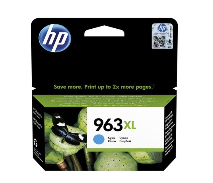 HP 3JA27AE 963XL High Yield Cyan Printers Ink Cartridge - Cyan - Zoom Image