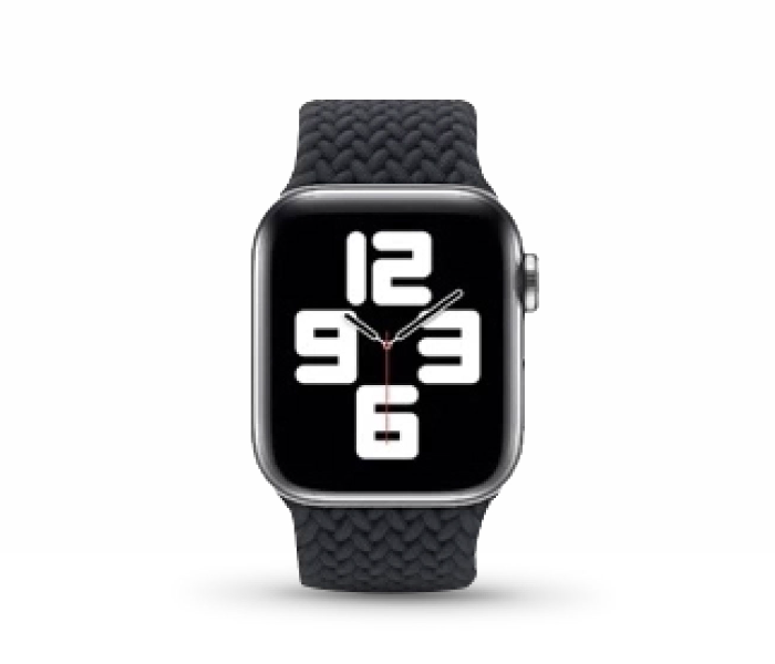 Hyphen HWSABWBKM9954 44 Mm Medium Apple Braided Watch Strap  Black - Delete  - Zoom Image 3