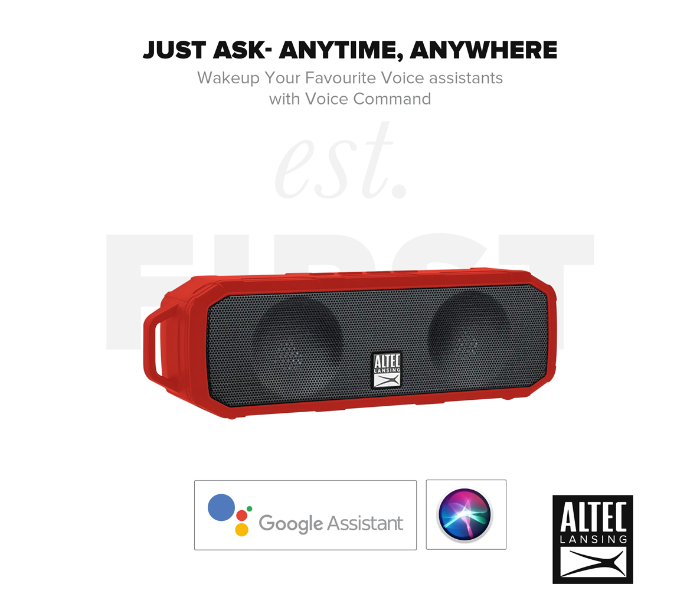 Altec Lansing IMW340N-RED Fury Wireless Speaker - Red - Zoom Image 4