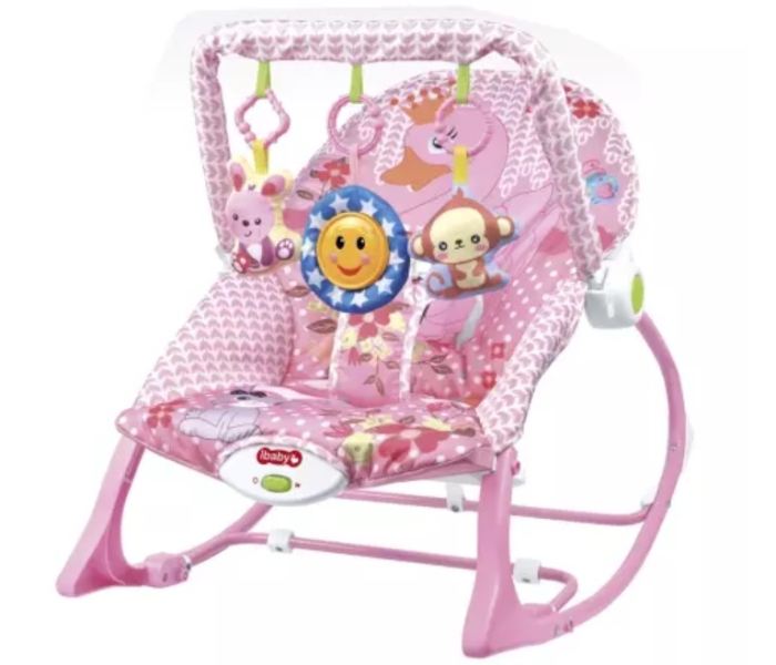 Vavas 1398910 Baby Bouncer Rocker Chair with Music - Pink - Zoom Image