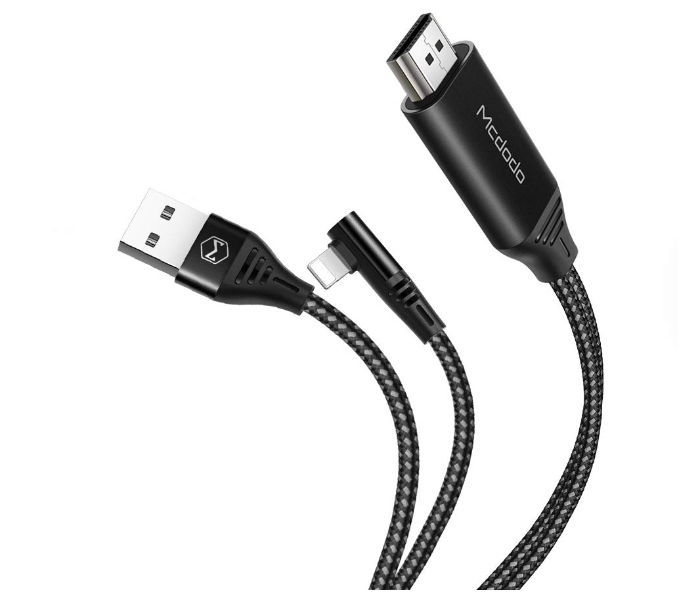 Mcdodo CA-6400 2m Lightning to HDMI TV Cable - Black - Zoom Image