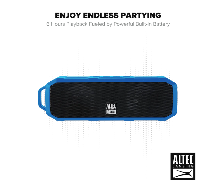 Altec Lansing IMW340N-CB Fury Wireless Speaker  - Blue - Zoom Image 3