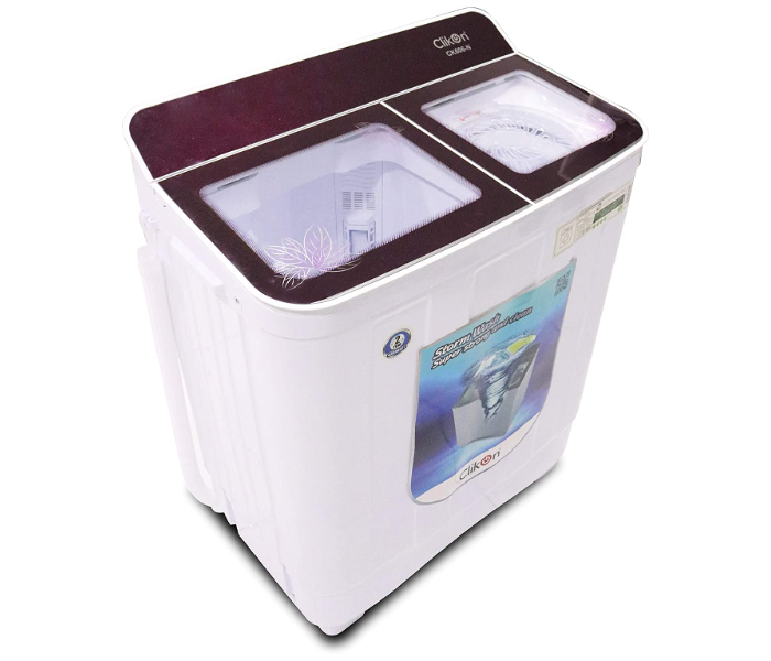 Clikon CK635 10Kg Semi Automatic Washing Machine - White and Black - Zoom Image