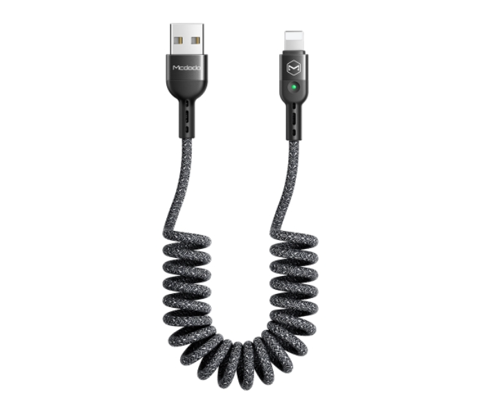 Mcdodo CA-6411 1.8m Omega Series Lightning Data Cable - Black - Zoom Image