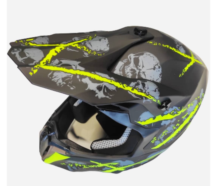 Attractive Full Face Helmet - Black and Green - Zoom Image 3