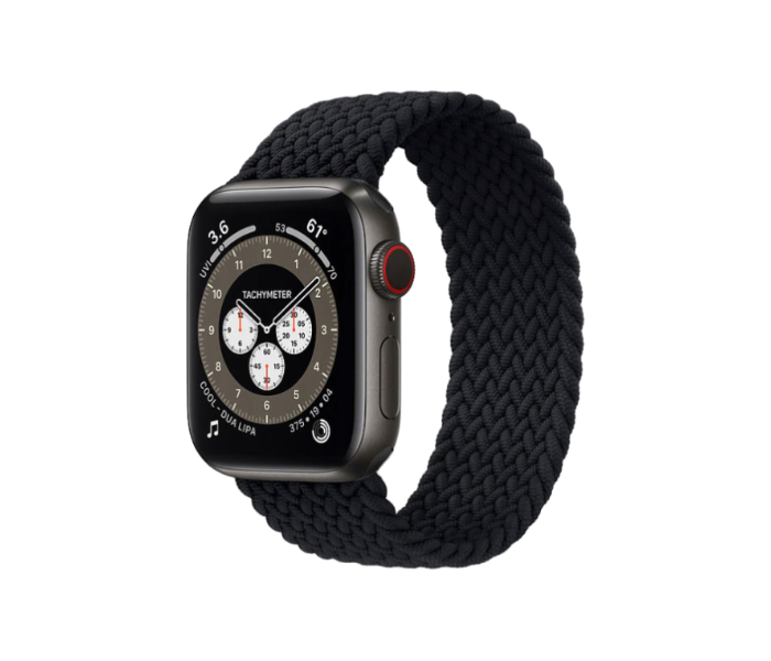 Hyphen HWSABWBKM9640 38 Mm To 40Mm Medium Apple Braided Watch Strap  Black - Zoom Image 5