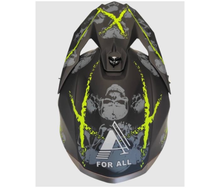 Attractive Full Face Helmet - Black and Green - Zoom Image 4