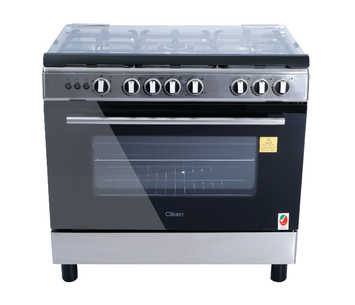 Clikon CK303 Free Standing Cooking Range with 6 Burners - Silver and Black - Zoom Image 2