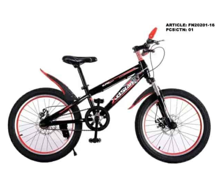 FN20201-16 16 Inch Fast Rolling Bicycle - Black and Red - Zoom Image