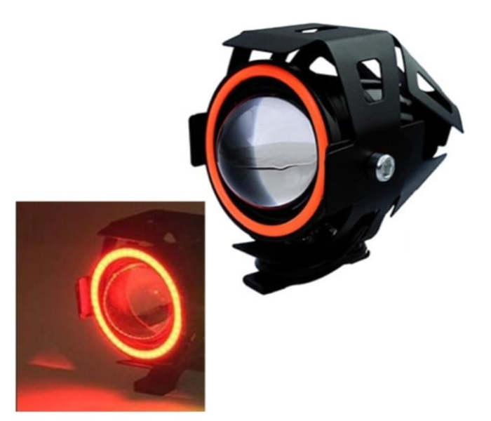 Waterproof High Beam Headlights - Black and Orange - Zoom Image 5