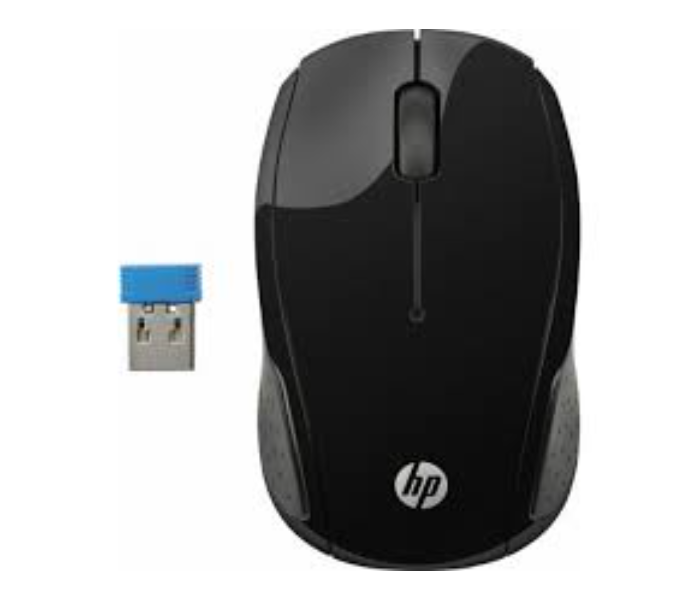 HP 200 2.4GHz Wireless Mouse - Black and Grey - Zoom Image 1