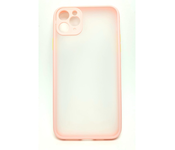 Lab LBTBC004PNK Transparent Border Color Fashion Case without Print iPhone 12 Mini Mobile Case - Pink - Zoom Image 4