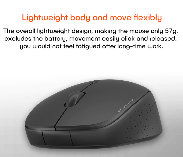 Meetion MT-R570 2.4Ghz Wireless Mouse 4 Buttons 5 Colors Silent Portable And Great For Laptops - Black - Zoom Image 10