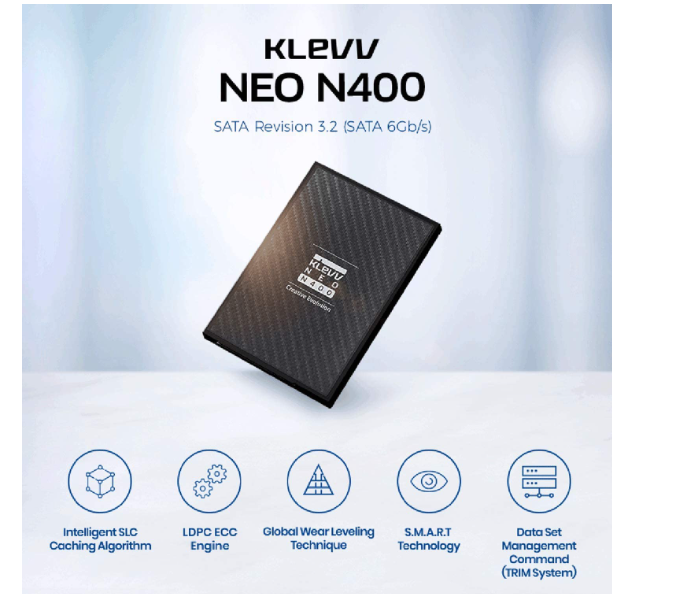 Klevv K240GSSDS3 2.5 Inch SATA 3 240GB SSD Internal Hard Disk - Black - Zoom Image 4