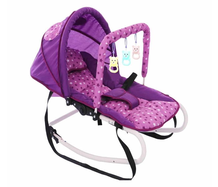 Baby Rocking Chair with Toy Bar 274 - Purple - Zoom Image