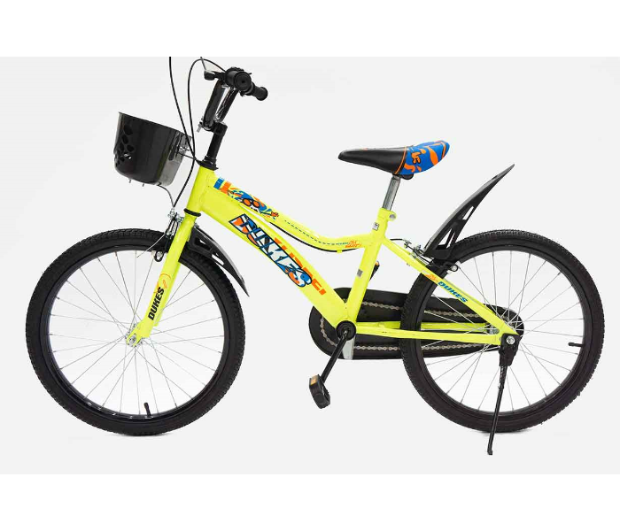 JF22000 20 Inch Fast Rolling Bicycle with Basket - Yellow - Zoom Image