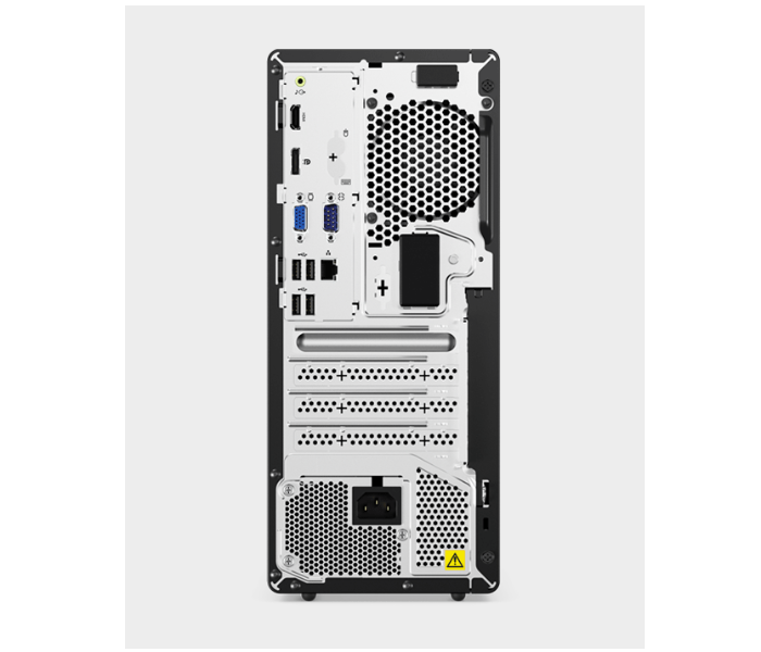 Lenovo 11QE0011AX V50t Gen2 Tower Inte Core i5-11400 Processor 4GB RAM 1TB HDD Windows 10 Pro 64 - Black - Zoom Image 3