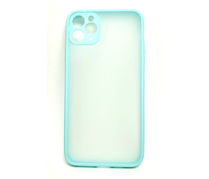 Lab LBTBC004MB Transparent Border Color Fashion Case without Print iPhone X Mobile Case - Miami Blue - Zoom Image 1