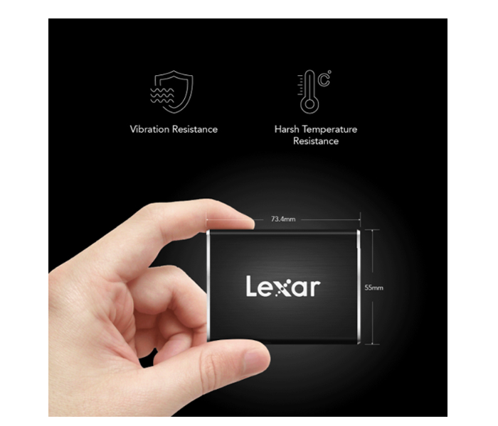 Lexar Professional SL100 Pro External Portable 1TB SSD 950Mbps - Black - Zoom Image 2