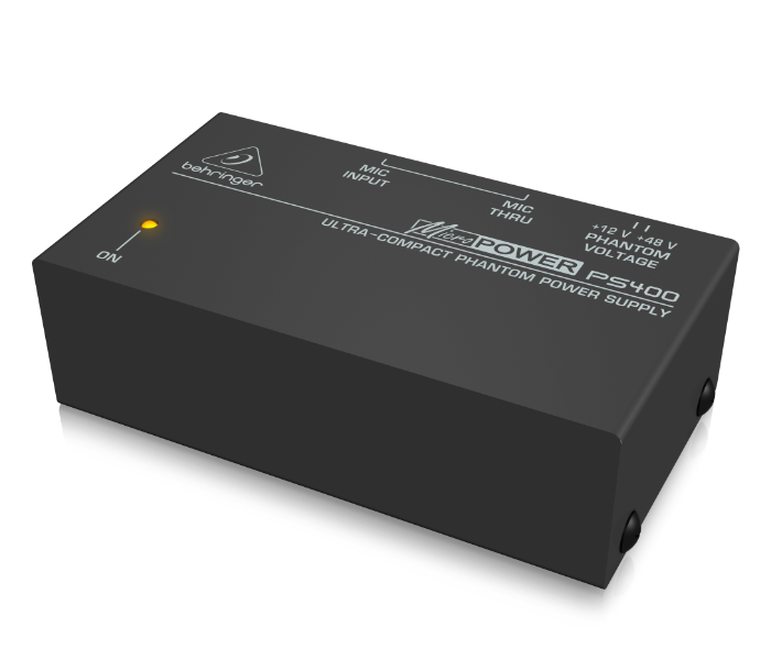 Behringer Microphono PS400 Ultra-Compact Phantom Power Supply - Black - Zoom Image 3