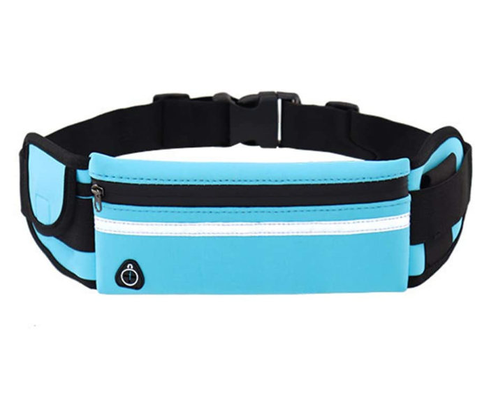 Running Belt with Extender Fanny Pack Pouch Bag - Black and Blue  - Zoom Image 1