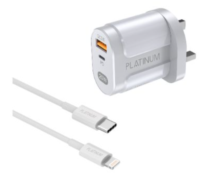 Platinum P-COMVPDCWH Vital Series PD Wall Charger and PD Cable C-C - White - Zoom Image 3