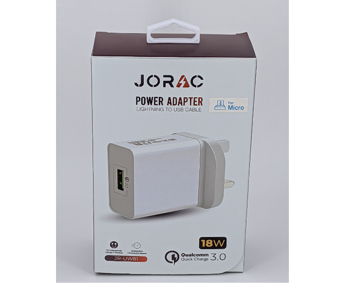 Jorac UW81 18 Watts Samsung Power Adaptor - White - Zoom Image 1