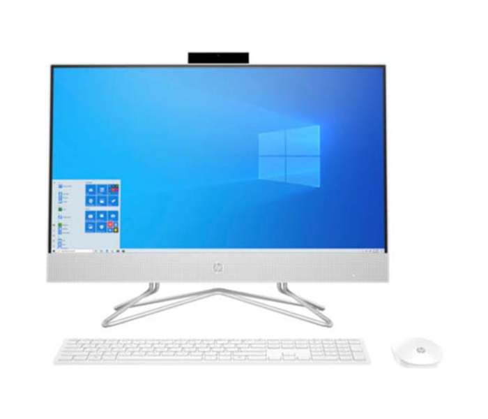 HP 3B4Z4EA All-In-One 24-DF1014NE Bundle PC 23.8 Inch FHD Intel Core i5 Processor 8 GB DDR4 RAM 1TB HDD Windows 10 Home - White - Zoom Image 1