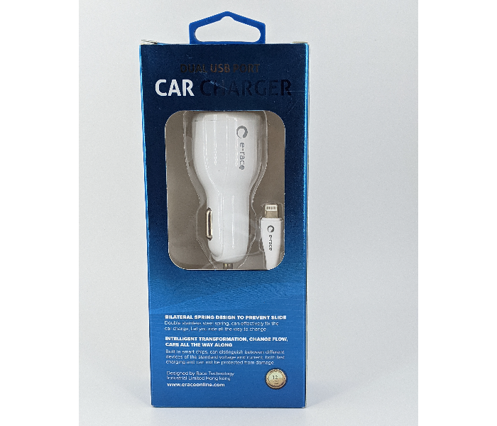 E-Race E-17 Type C Car charger - White - Zoom Image 3