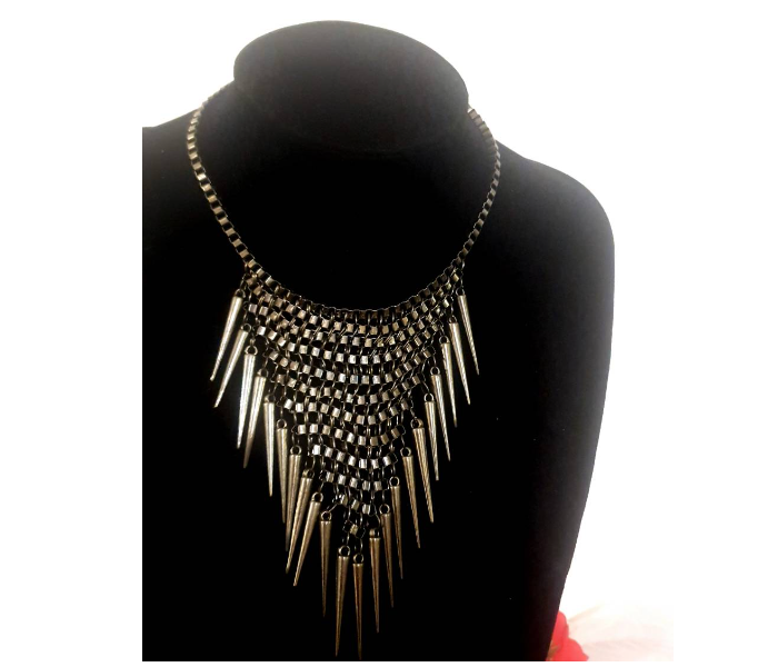 Strabella NC4005 Beautiful Necklace for Women - Gold - Zoom Image