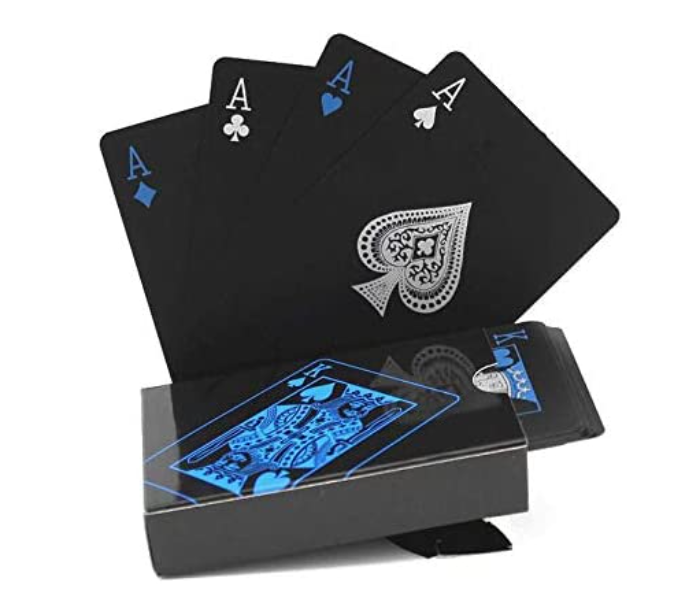 54 Pieces Waterproof PVC Playing Cards Set - Black - Zoom Image 1