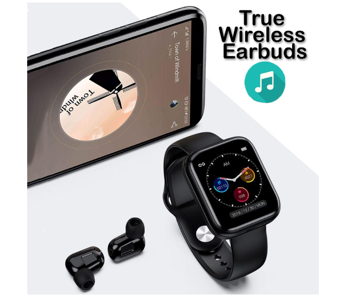 2-In-1 Smart Watch with TWS Earbuds Fitness True Wireless Sports Headp –  XoomBot