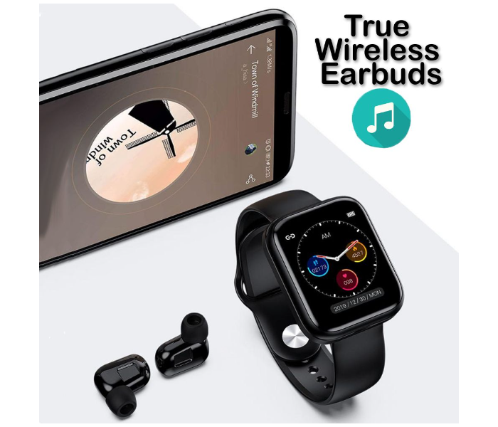 2-In-1 Smart Watch with TWS Earbuds Fitness True Wireless Sports Headp –  XoomBot