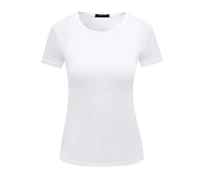 Single Piece Womens Casual Top Round Neck T-Shirt - Zoom Image 7