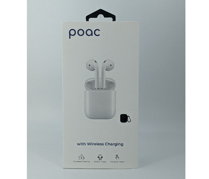 Poac PC-195 Wireless Airpod - White - Zoom Image 3