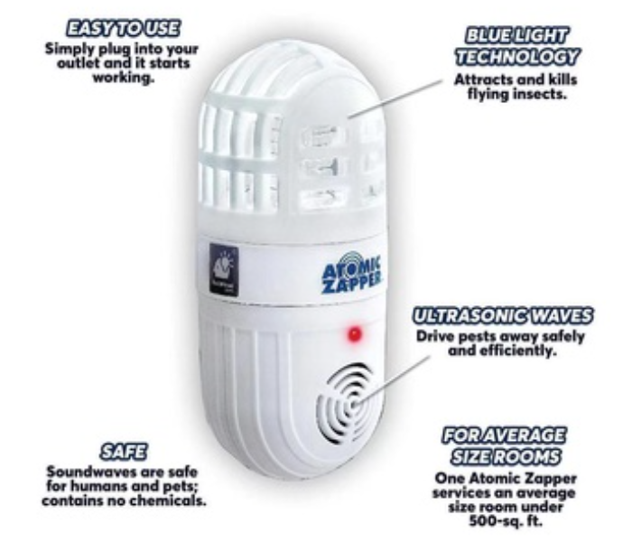 Original Effective Atomic Zapper Ultrasonic Insect Killer - White - Zoom Image 4