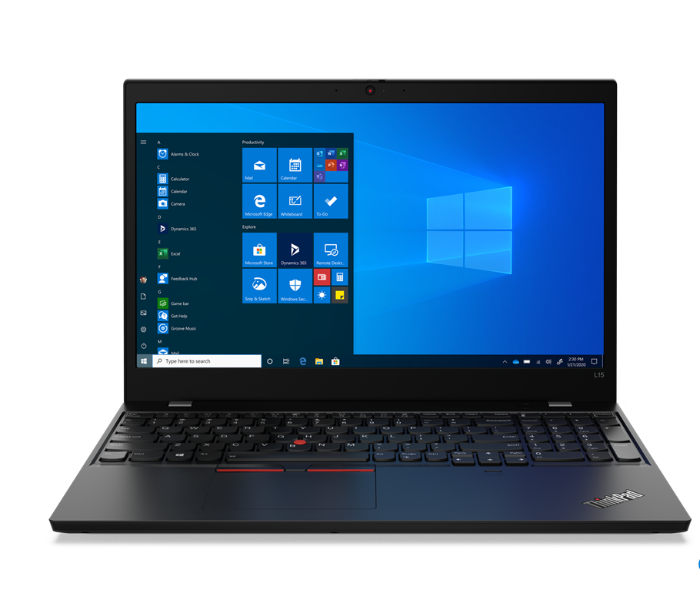 Lenovo 20U30061UE L15 15.6 Inch FHD Intel Core i5 10210U Processor 8GB RAM DDR4 256 SSD Integrated Intel UHD Graphics DOS - Black - Zoom Image 1