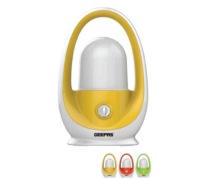 Geepas GE5598 Rechargeable LED Lantern - Yellow and White - Zoom Image