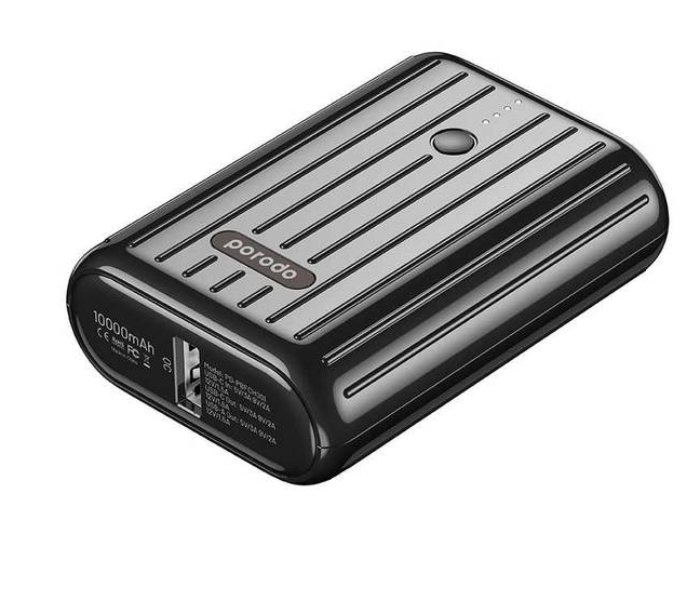 Porodo PD-PBFCH001-BK 10000mAh 18Watts Power Bank - Black - Zoom Image 2