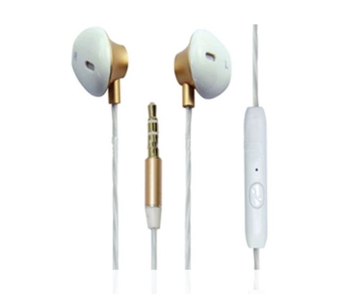 Geepas GEP4706 3.5mm iOs and Android Compatible Earphone - White - Zoom Image