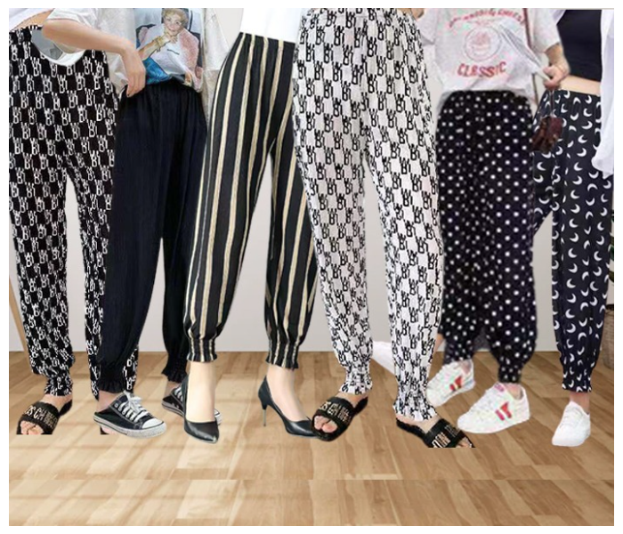  Set of 6 New Style Ladies Loose Stripe Pants - Zoom Image 5