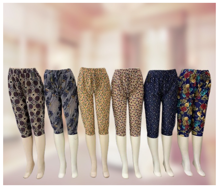 6 Piece Printed Short Pants for Women  - Zoom Image