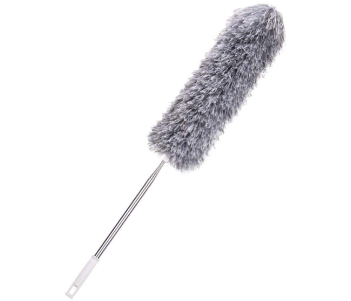 Generic Stretch Extendable Microfiber Adjustable Feather Duster with Extension Pole - Grey - Zoom Image 7