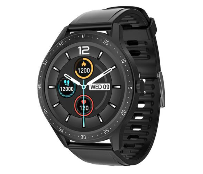 Porodo PD-VORTEX-BK 1.3 Inch Smart Watch - Black - Zoom Image 2