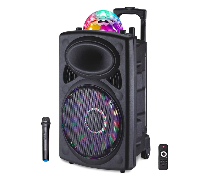 Impex TS 81 50 Watts Multimedia Portable Trolley Speaker - Black - Zoom Image 1